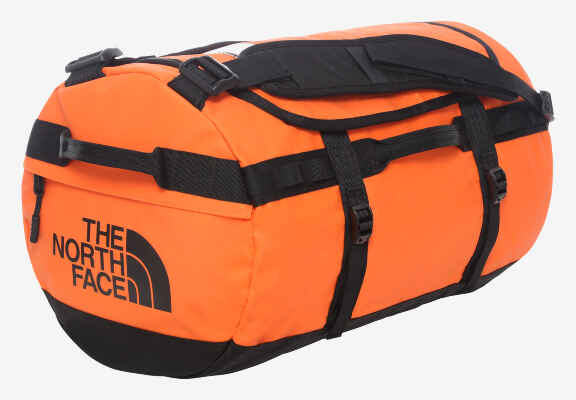 geanta sport portocalie cu logo The North Face