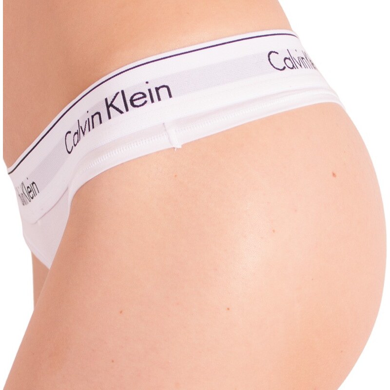 Tanga damă Calvin Klein alb (QF5117E-100) XL
