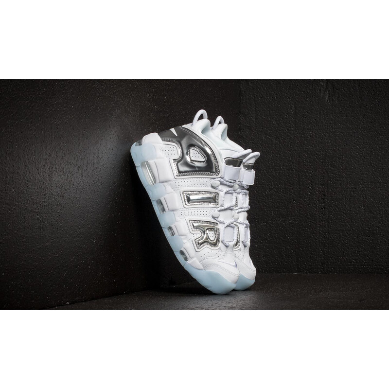 Nike air more uptempo white/chrome/blue outlet tint