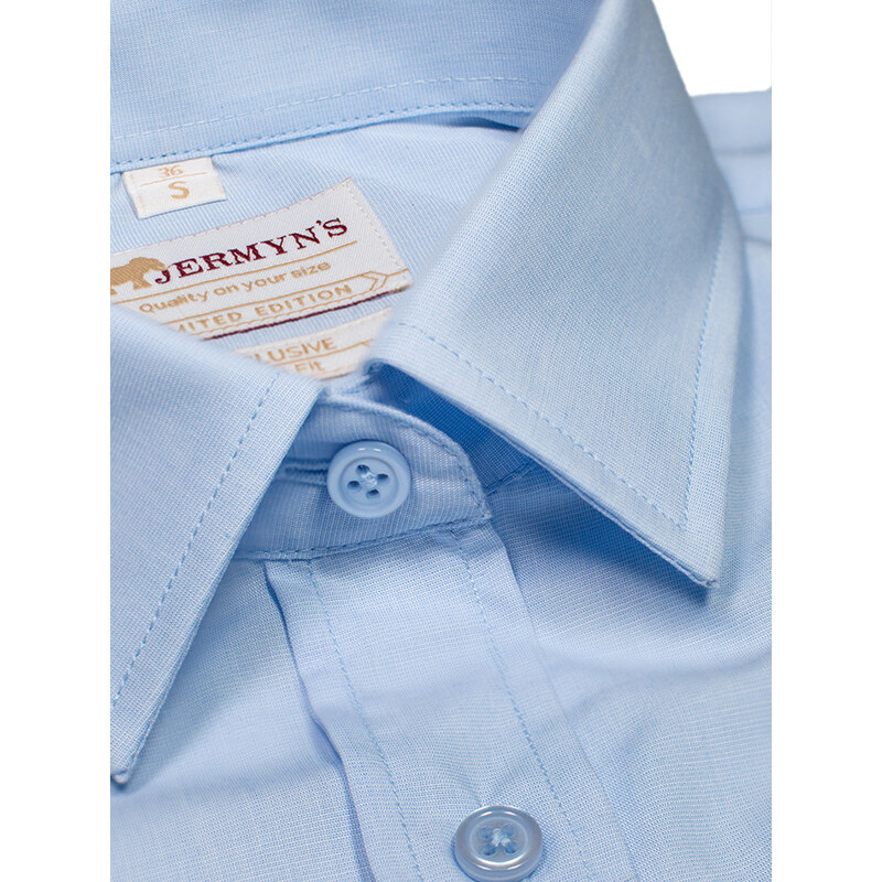 JERMYN'S Camasa eleganta dama bleu business - Exclusive Slim Fit EASY IRON pentru butoni