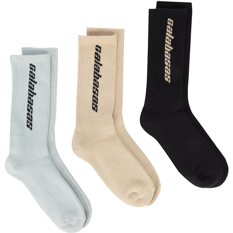 Yeezy season6 Calabasas SOCKS 3足セット 新品 Yeezy Calabasas socks set - Black - GLAMI.ro