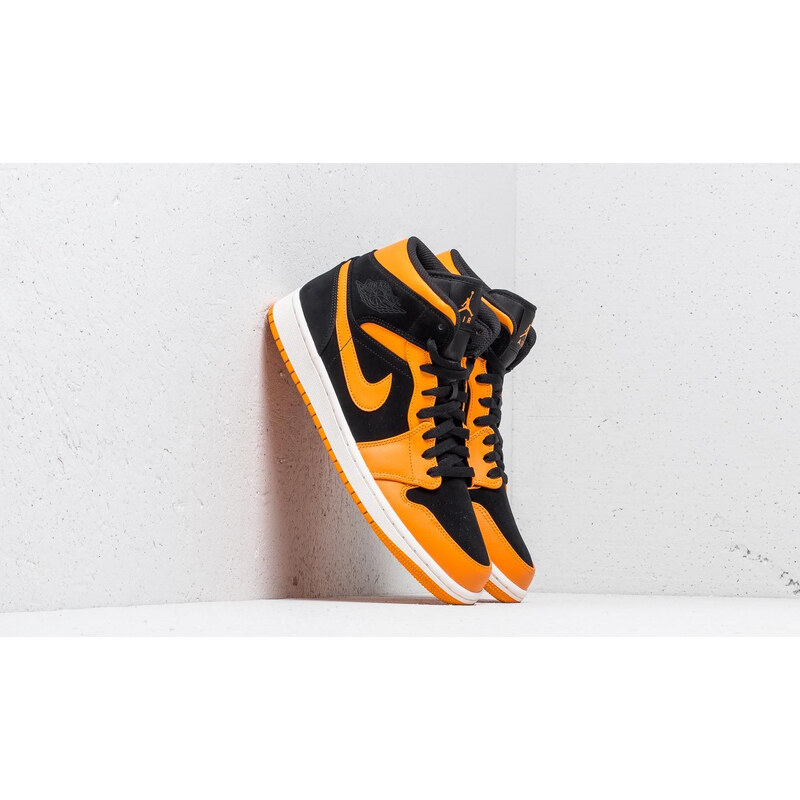 Air Jordan 1 Mid Black Orange Peel Sail GLAMI.ro