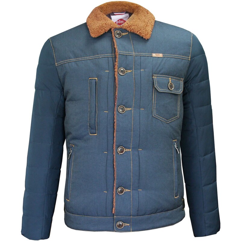 Lee cooper sherpa contrast jacket mens sale