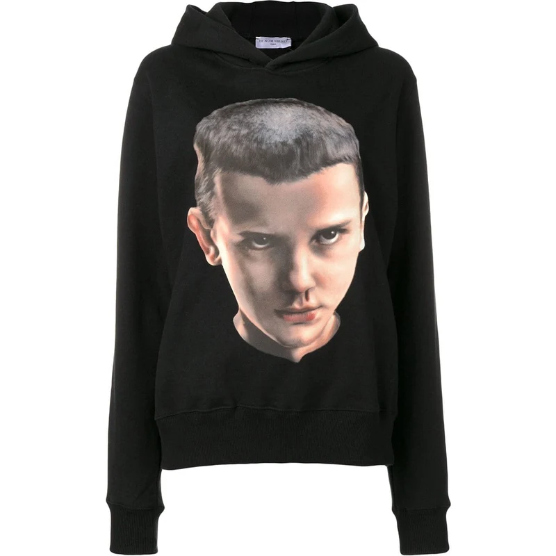 Ih Nom Uh Nit Stranger Things hoodie - Black - GLAMI.ro