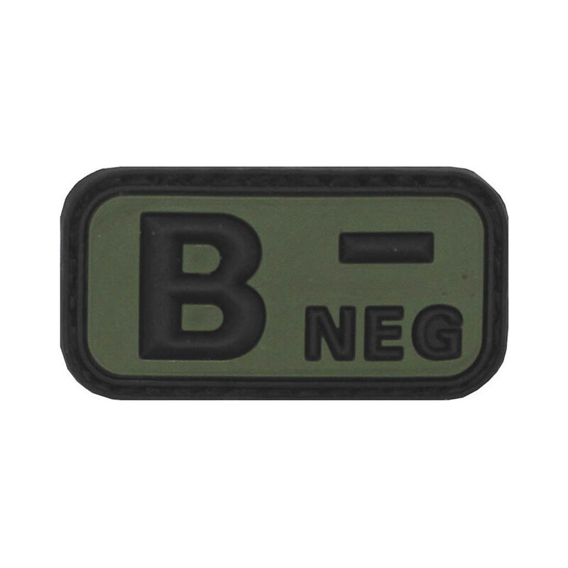 WARAGOD Petic 3D B- Negative, 5x2,5cm, negru