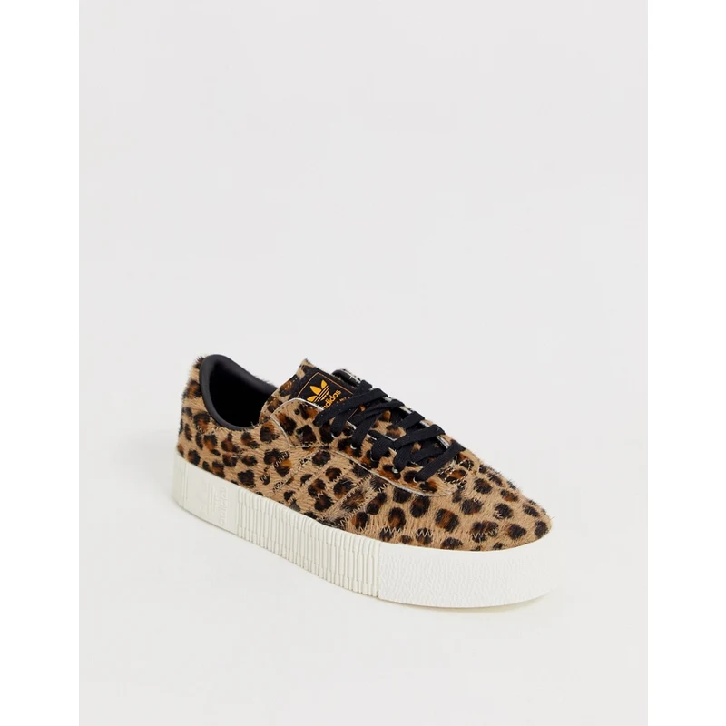 adidas Originals Outloud Samba Rose trainers in leopard print Core black GLAMI.ro