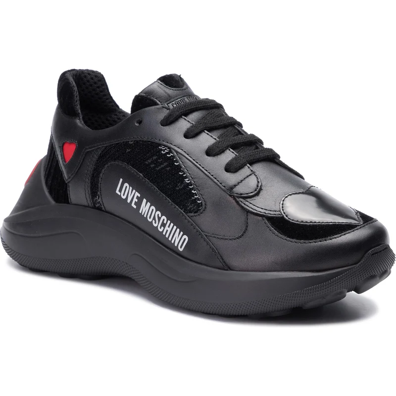 Sneakers LOVE MOSCHINO - JA15296G18IF100A Mix Nero - GLAMI.ro
