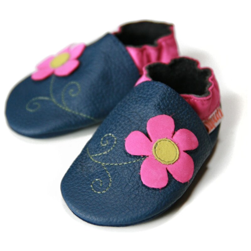 Pantofi cu talpa moale Liliputi - Spring Flower