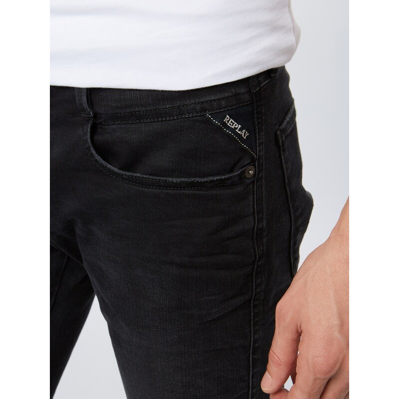 REPLAY Jeans 'Anbass' negru denim