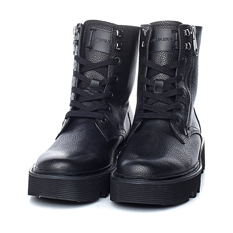 Calvin klein diahne leather combat boot online