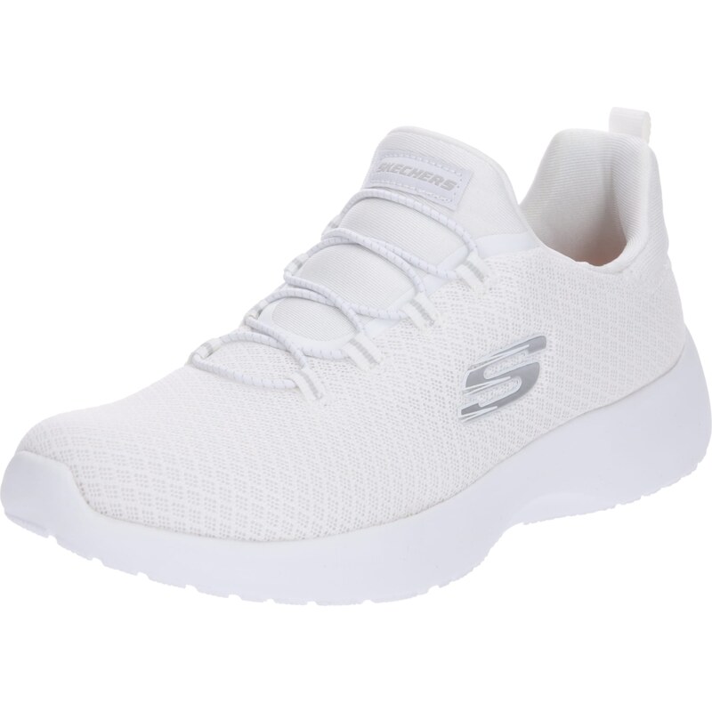 SKECHERS Sneaker low 'Dynamight' argintiu / alb
