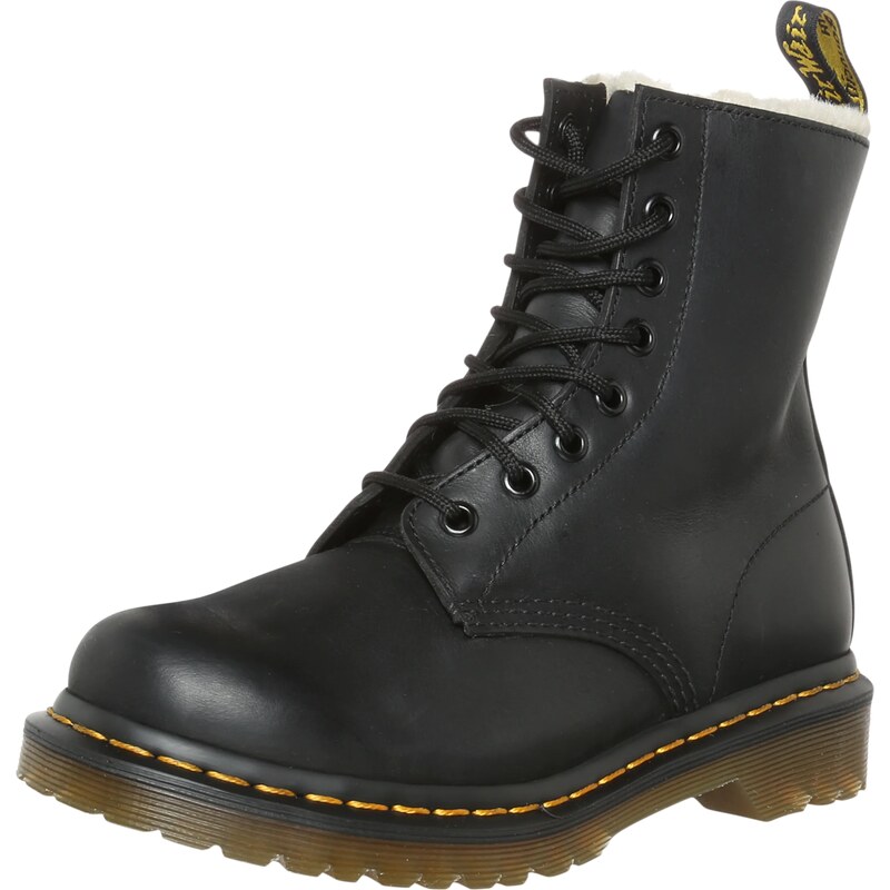 Dr. Martens Ghete cu șireturi '1460 Serena - 8' galben / negru / alb