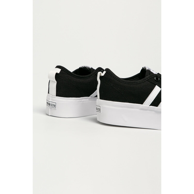 adidas Originals sneakers Nizza Platform femei, culoarea negru FV5321