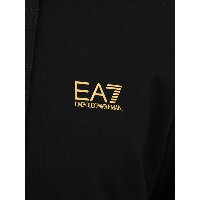 EA7 Emporio Armani Bluză de molton galben auriu / negru