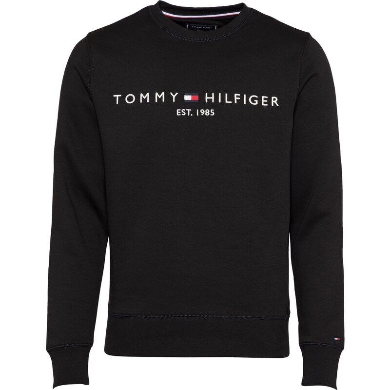 TOMMY HILFIGER Bluză de molton bleumarin / roșu / negru / alb