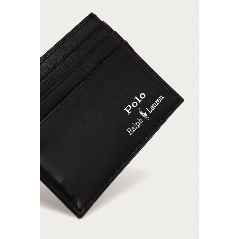 Polo Ralph Lauren portofel de piele bărbați, culoarea negru 405804000000