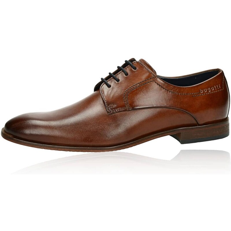 Bugatti pantofi bărbați formali din piele - maro/coniac