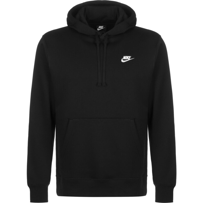 Nike Sportswear Bluză de molton 'Club Fleece' negru / alb