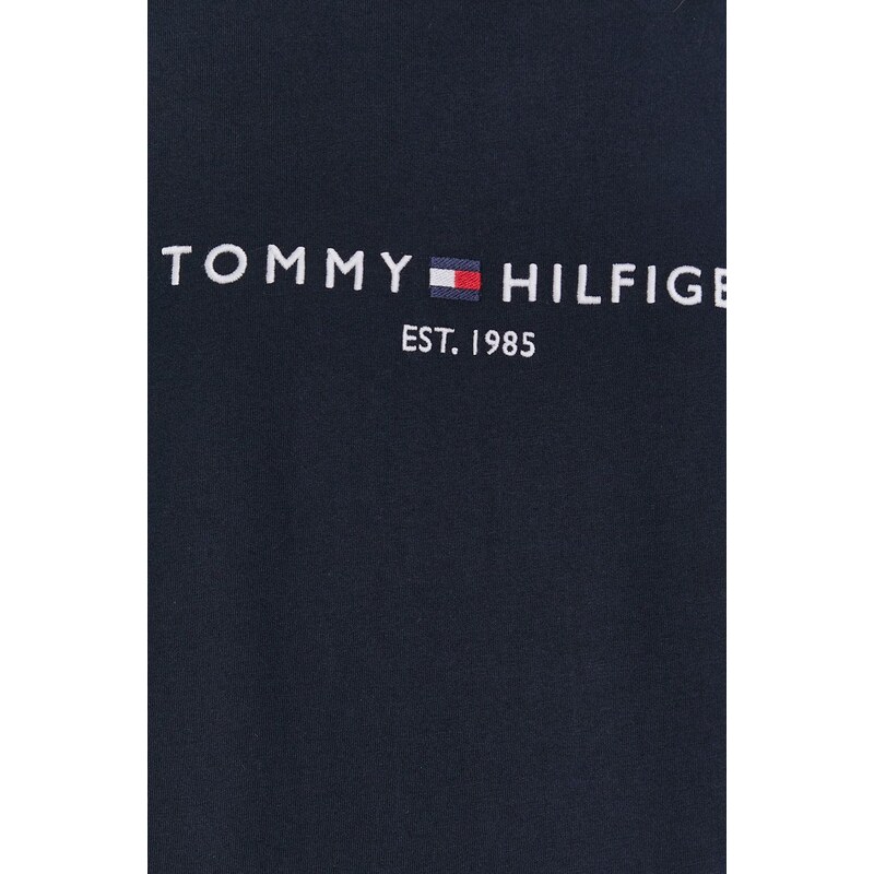 Tommy Hilfiger tricou din bumbac culoarea bleumarin WW0WW31999