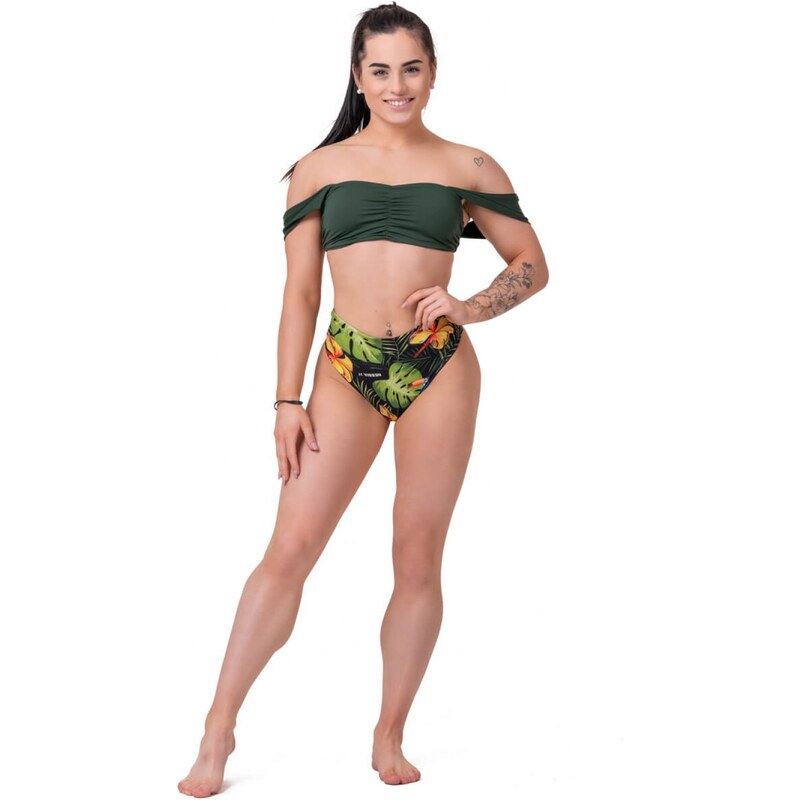 NEBBIA Earth Powered bikini - top jungle green