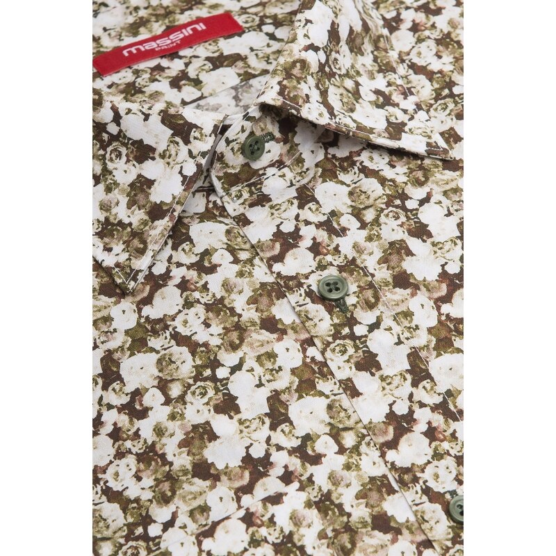 Massini Camasa superslim kaki print floral