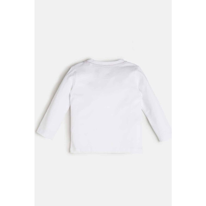 GUESS K Bluză Pentru Copii Ls T-Shirt N0BI26I3Z00 twht true white a000