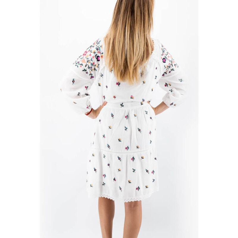 Magazin Traditional Rochie cu motive florale Doinita