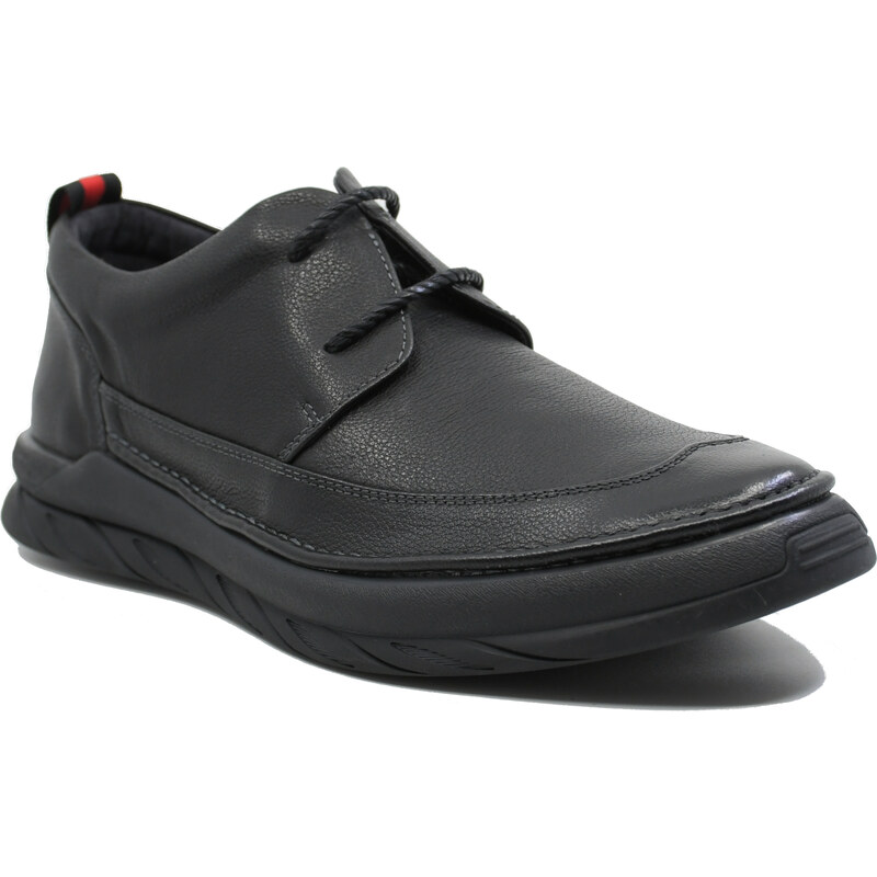 Pantofi casual barbati Battisto Lascari, negri, din piele naturala FLG001BLACK