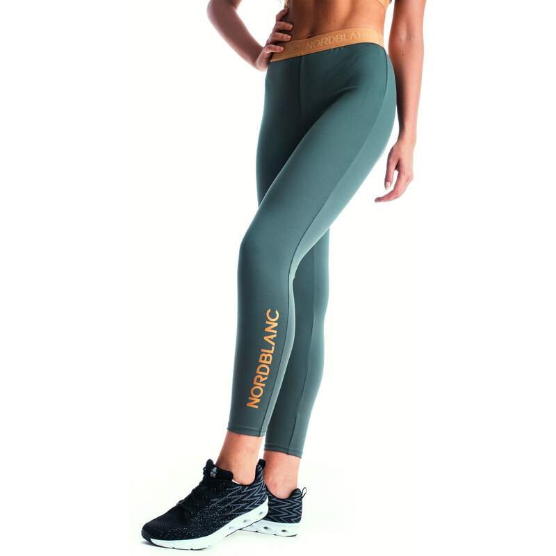 Nordblanc Colanți verzi de fitness pentru femei FLEXIBILITY