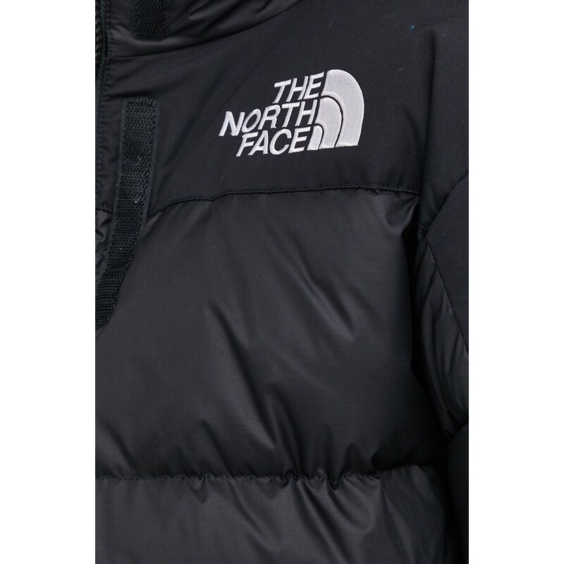 The North Face geacă de puf femei, culoarea negru, de iarnă