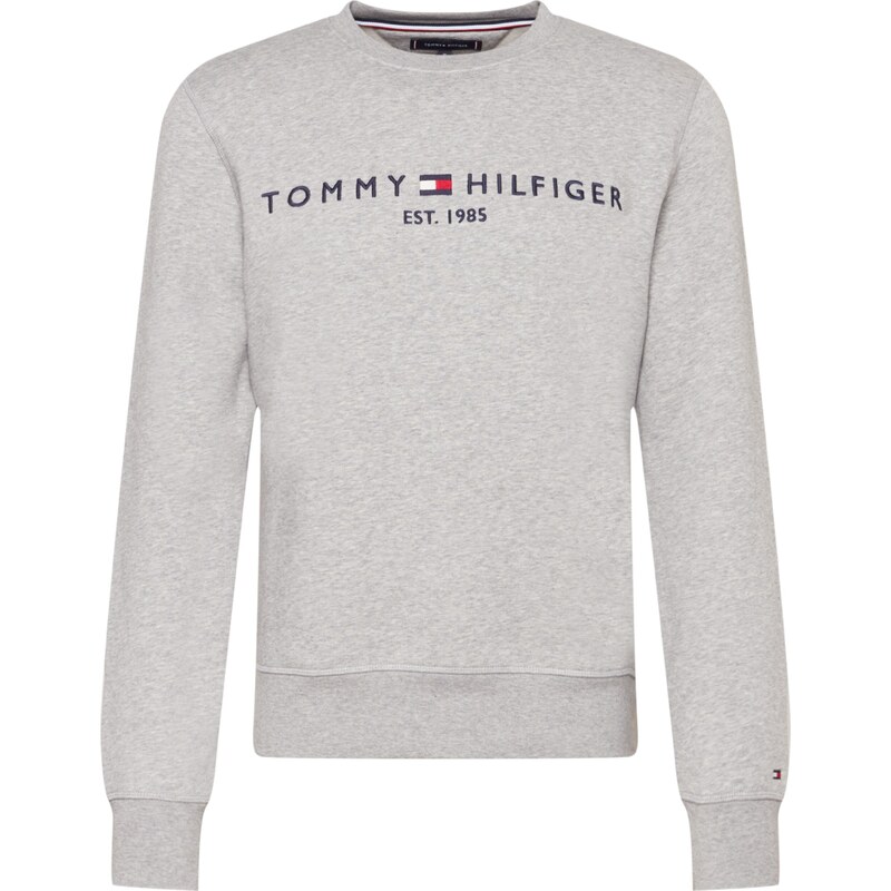 TOMMY HILFIGER Bluză de molton bleumarin / gri amestecat / roșu / alb