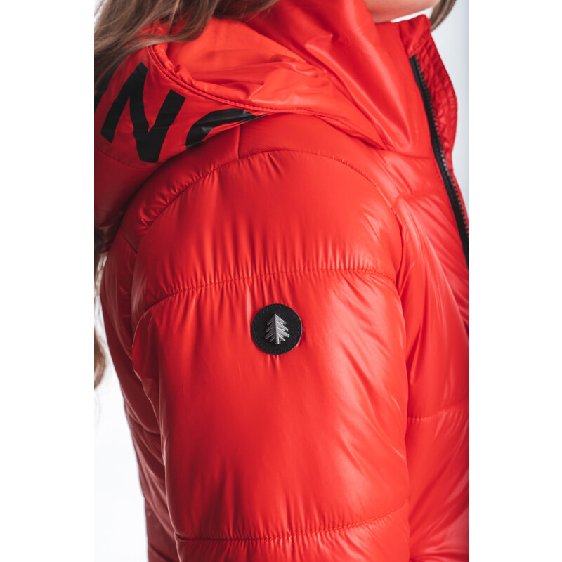 Nordblanc Jachetă matlasată roșie pentru femei PUFF