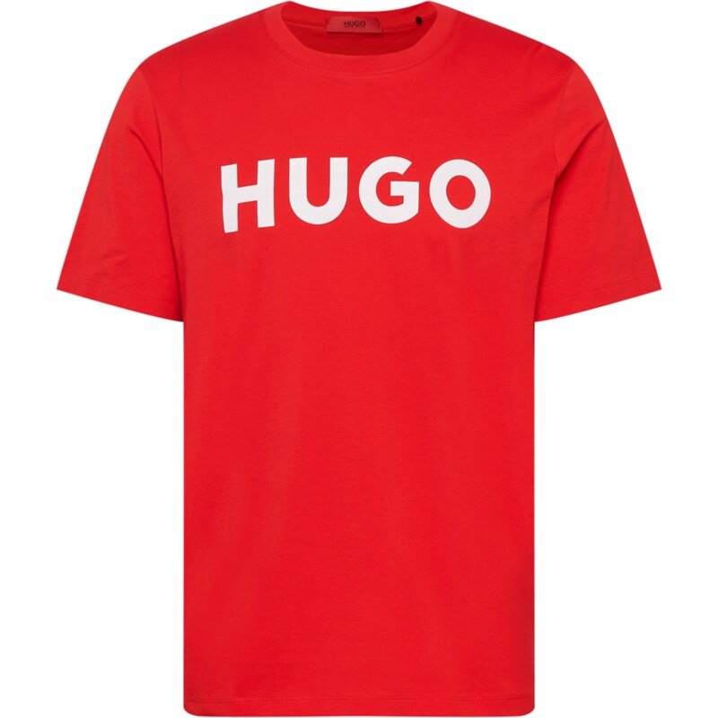 HUGO Red Tricou 'Dulivio' roșu deschis / alb