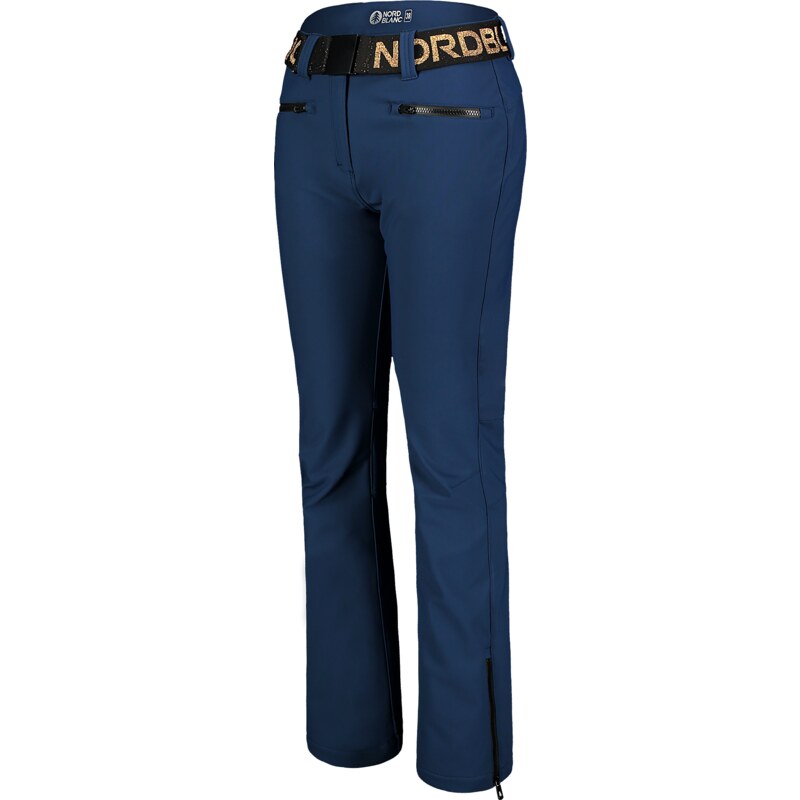 Nordblanc Pantaloni de schi softshell albaștri pentru femei NEARING