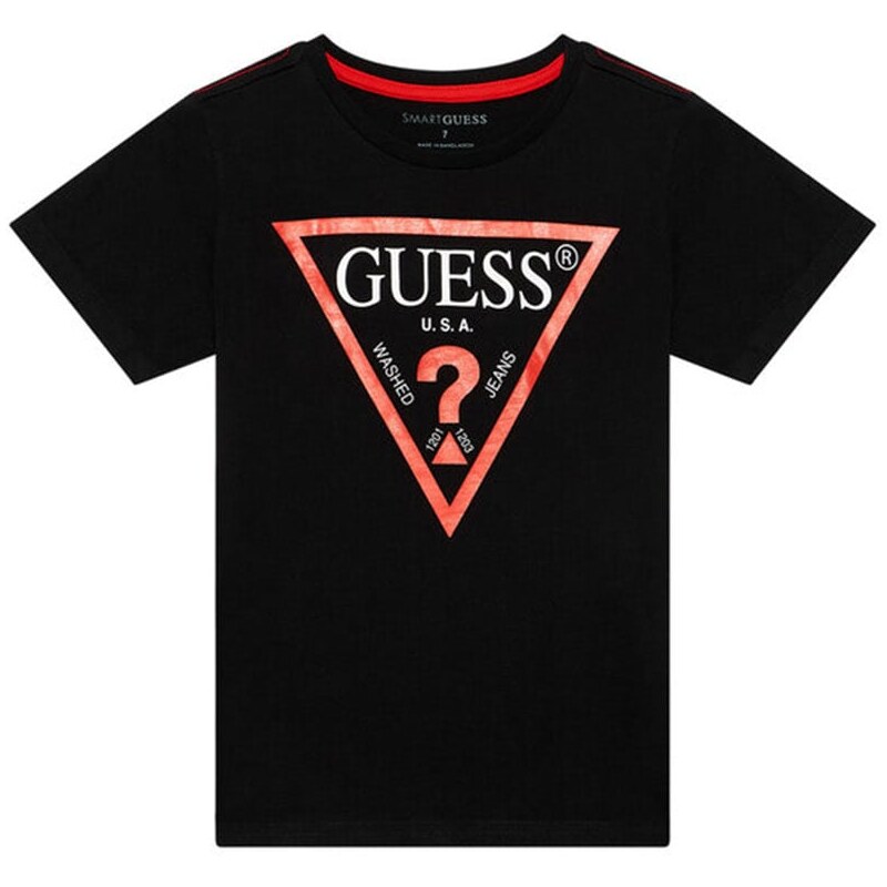 GUESS K T-Shirt Pentru copii Ss T-Shirt_Core L73I55K8HM0 jblk jet black a996