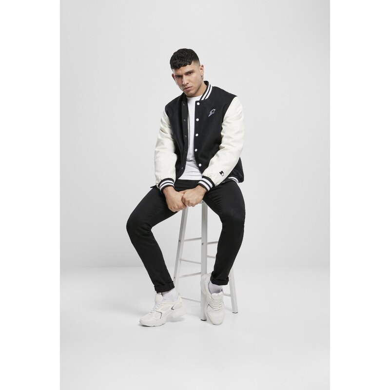 Jachetă pentru bărbati // Starter College Jacket black/white