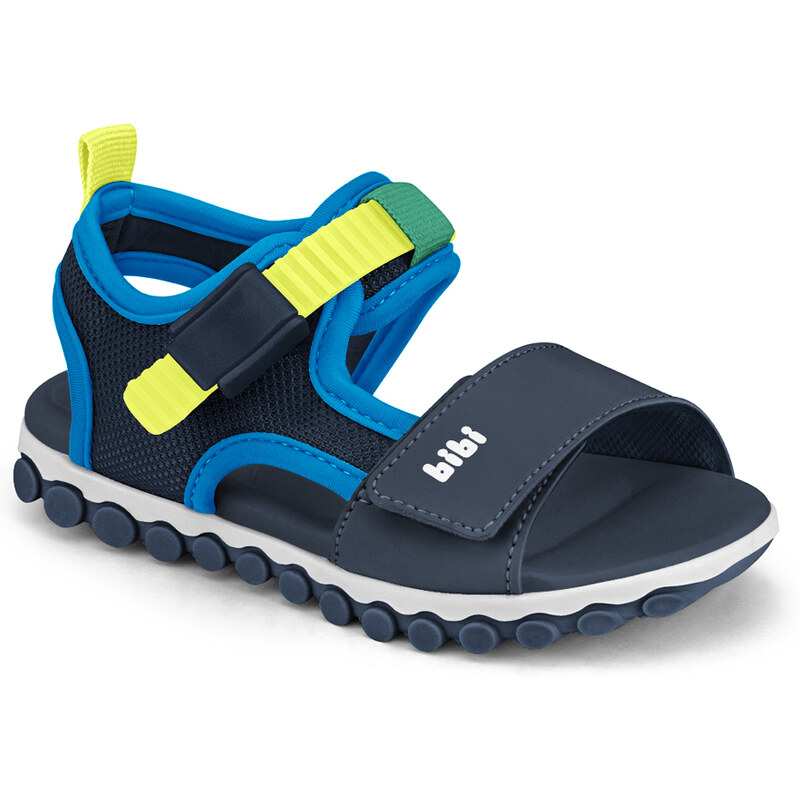 BIBI Shoes Sandale Baieti Summer Roller Sport Naval/Galben