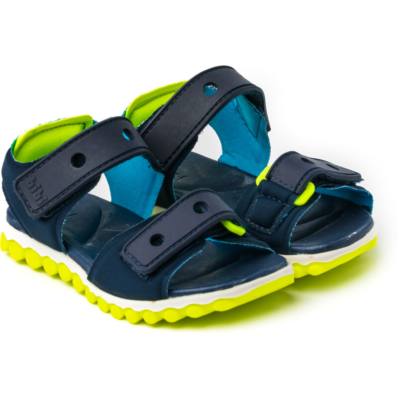 BIBI Shoes Sandale Baieti Summer Roller Sport Naval/Yellow