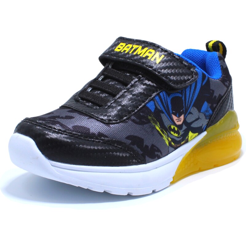 Pantofi sport cu luminite, Batman BTM1815 negru galben, 25-33