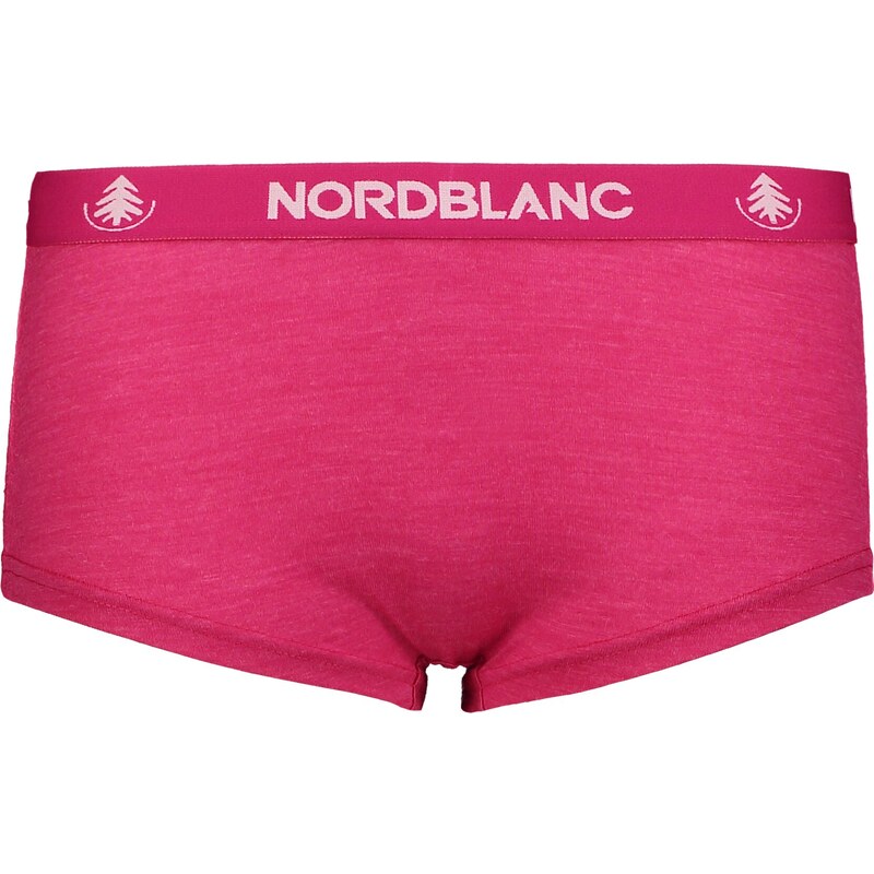 Nordblanc Șorturi termo roz MERINO pentru femei CUDDLE