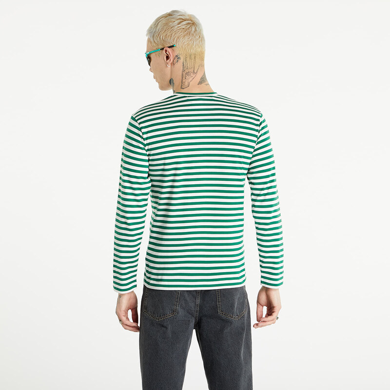 Tricou pentru bărbați Comme des Garçons PLAY Long Sleeve Tee Green