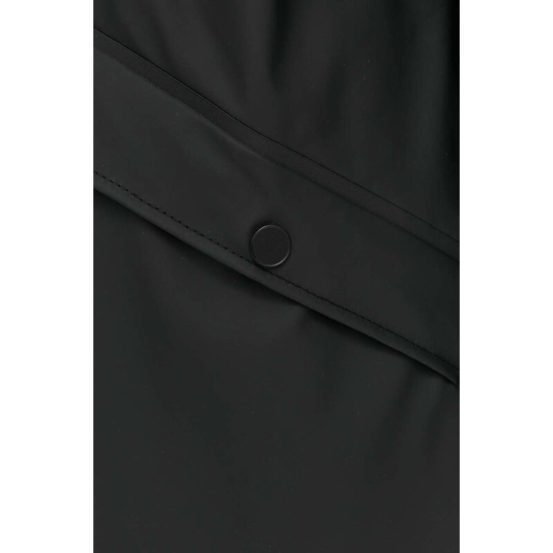 Rains geacă 18540 Long Jacket Reflective culoarea negru, de tranziție 18540.70-BlackRefle