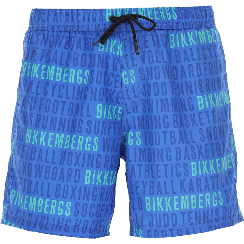 Bikkembergs Pantaloni Scurți de Baie pentru Bărbați La Reducere în Outlet, Albastru, Poliester, 2024, L M