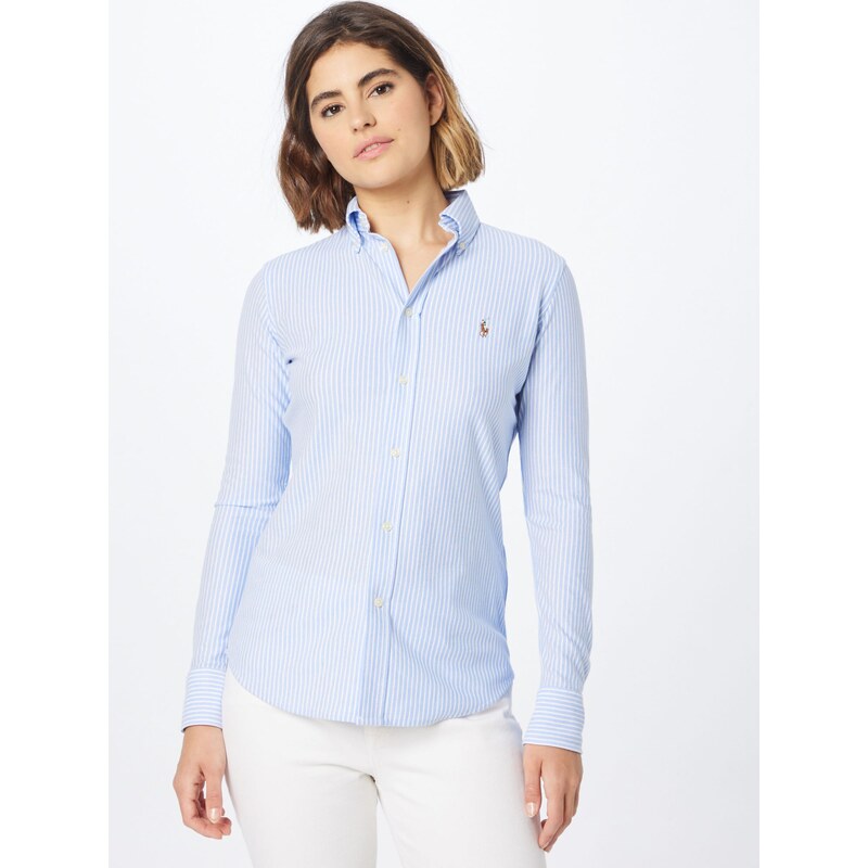 Polo Ralph Lauren Bluză 'Heidi' albastru / alb