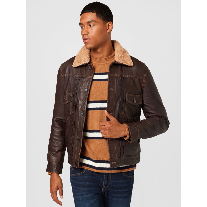 FREAKY NATION Geacă de primăvară-toamnă maro închis