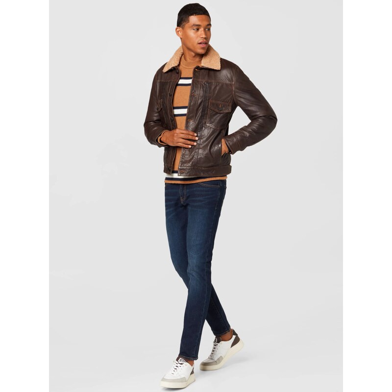 FREAKY NATION Geacă de primăvară-toamnă maro închis