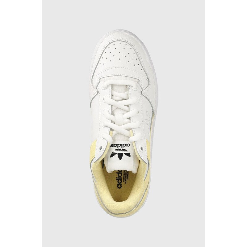 adidas Originals sneakers din piele Forum Bold culoarea alb