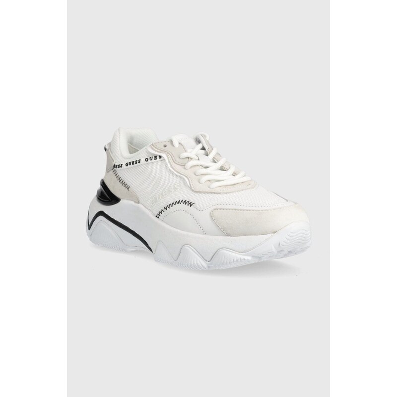 Guess sneakers MICOLA culoarea alb FL7MIC LEA12