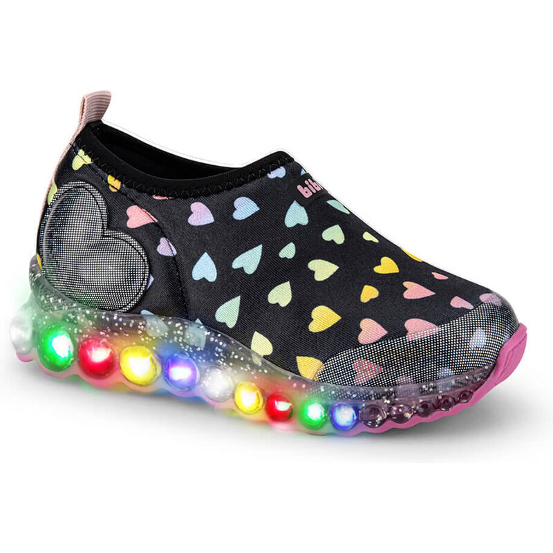 BIBI Shoes Pantofi Sport LED Bibi Roller Celebration Black Hearts