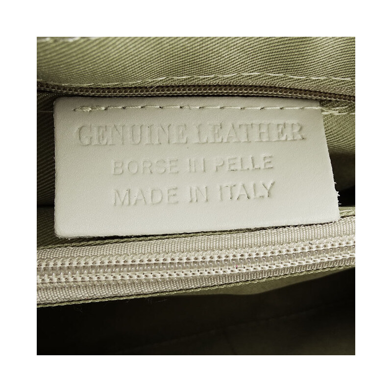 Made in Italy Geanta din piele naturala gri Alicia 123